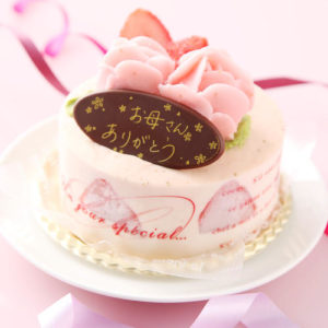 cafe du glaceの母の日デコレーションアイスケーキ