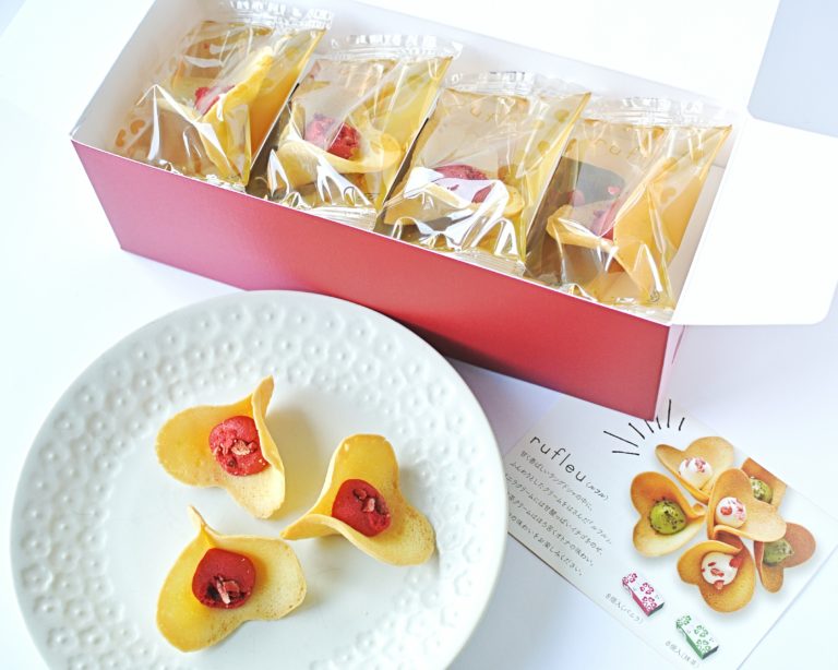 【キニール】の花型クッキー【ルフル】を食べてみた感想と商品、お取り寄せ、店舗情報