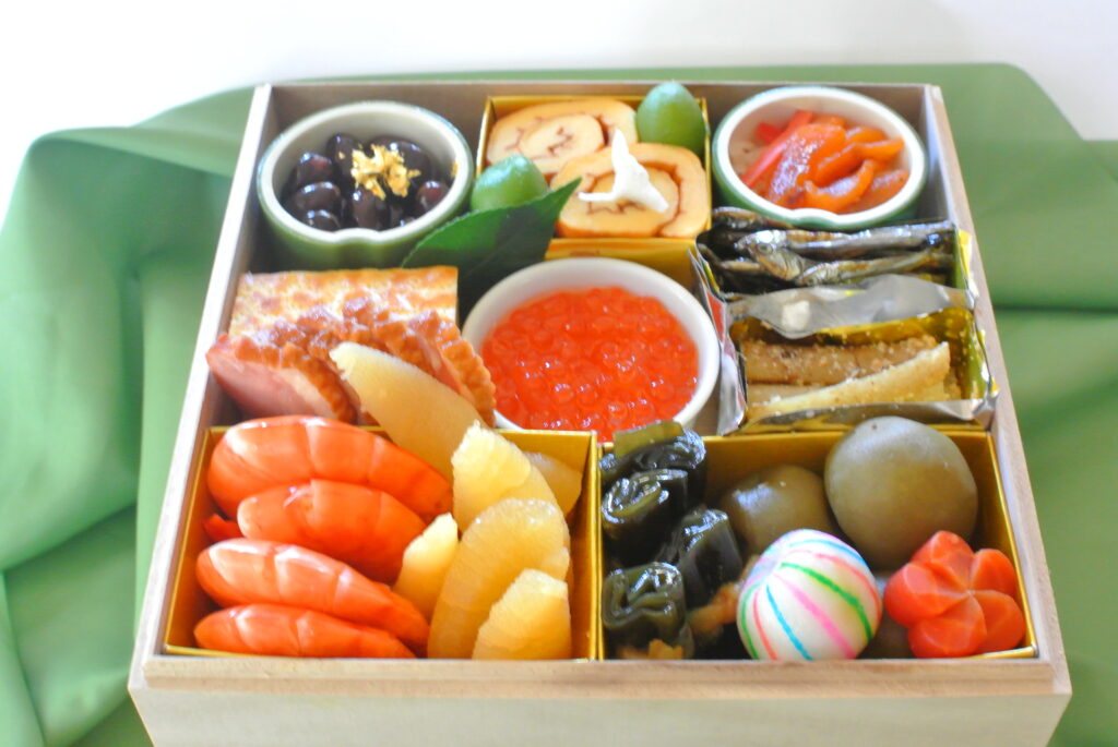 おせちの一の重の中身 祝い肴と口取り
