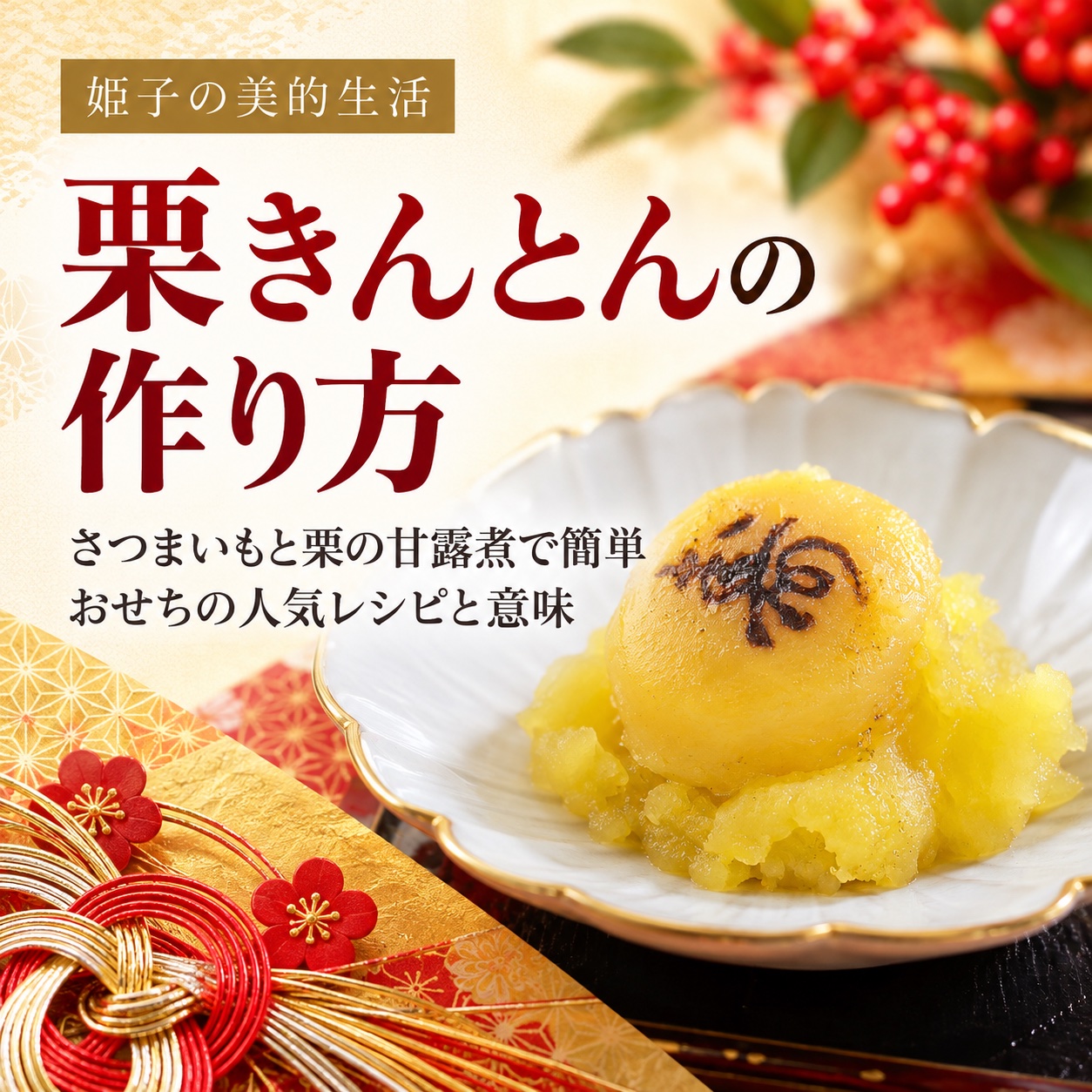 栗きんとん 作り方