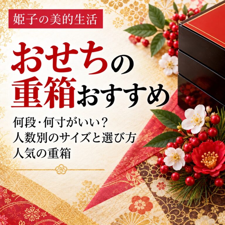 おせちの重箱おすすめ｜何段・何寸がいい？人数別のサイズと選び方、人気の重箱