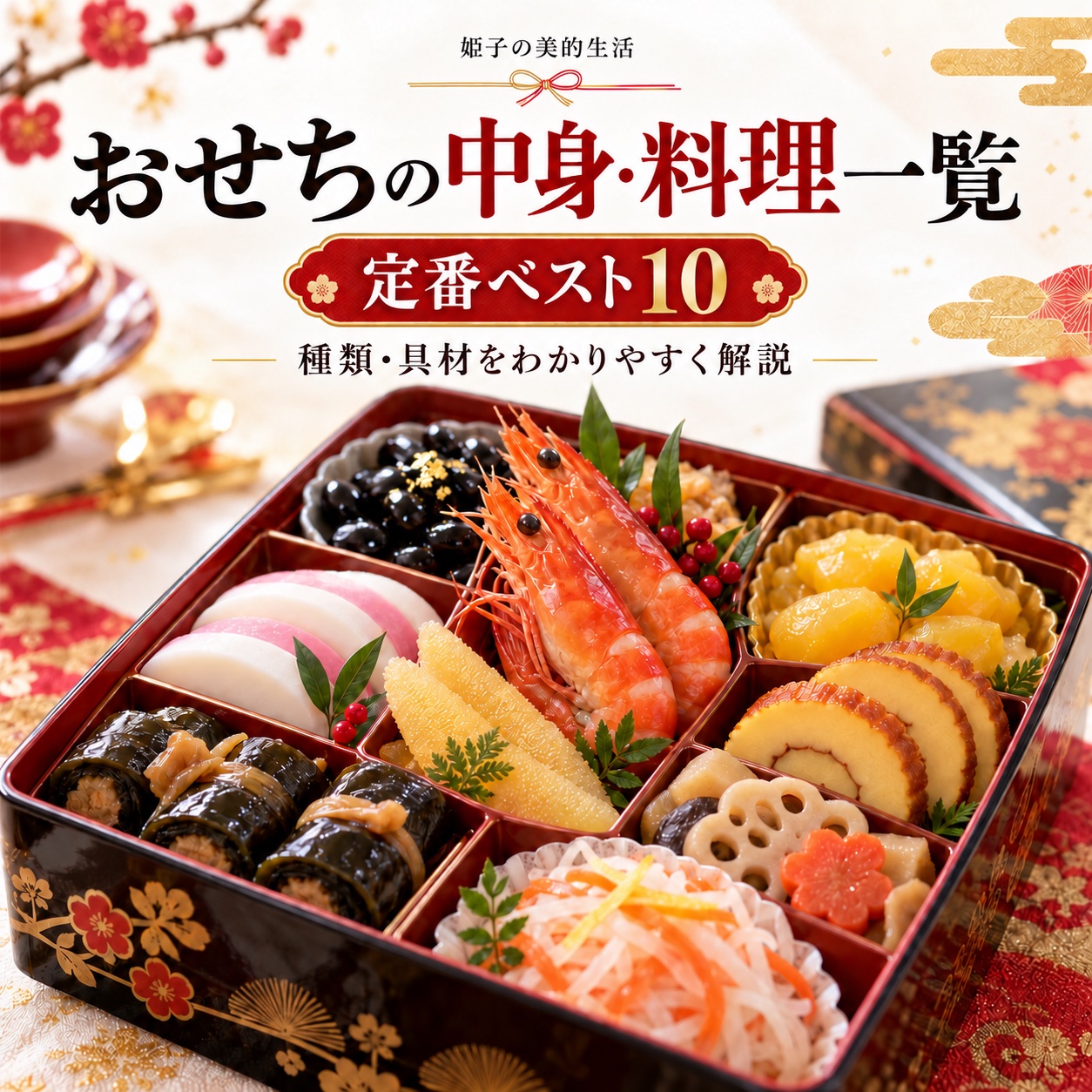 おせちの中身・料理一覧 定番ベスト10と種類・具材