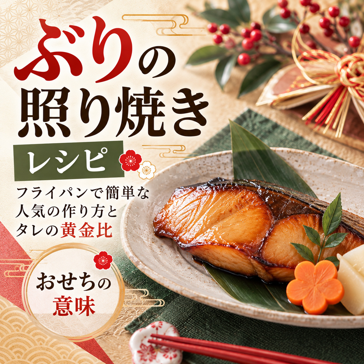 ぶりの照り焼きのレシピ