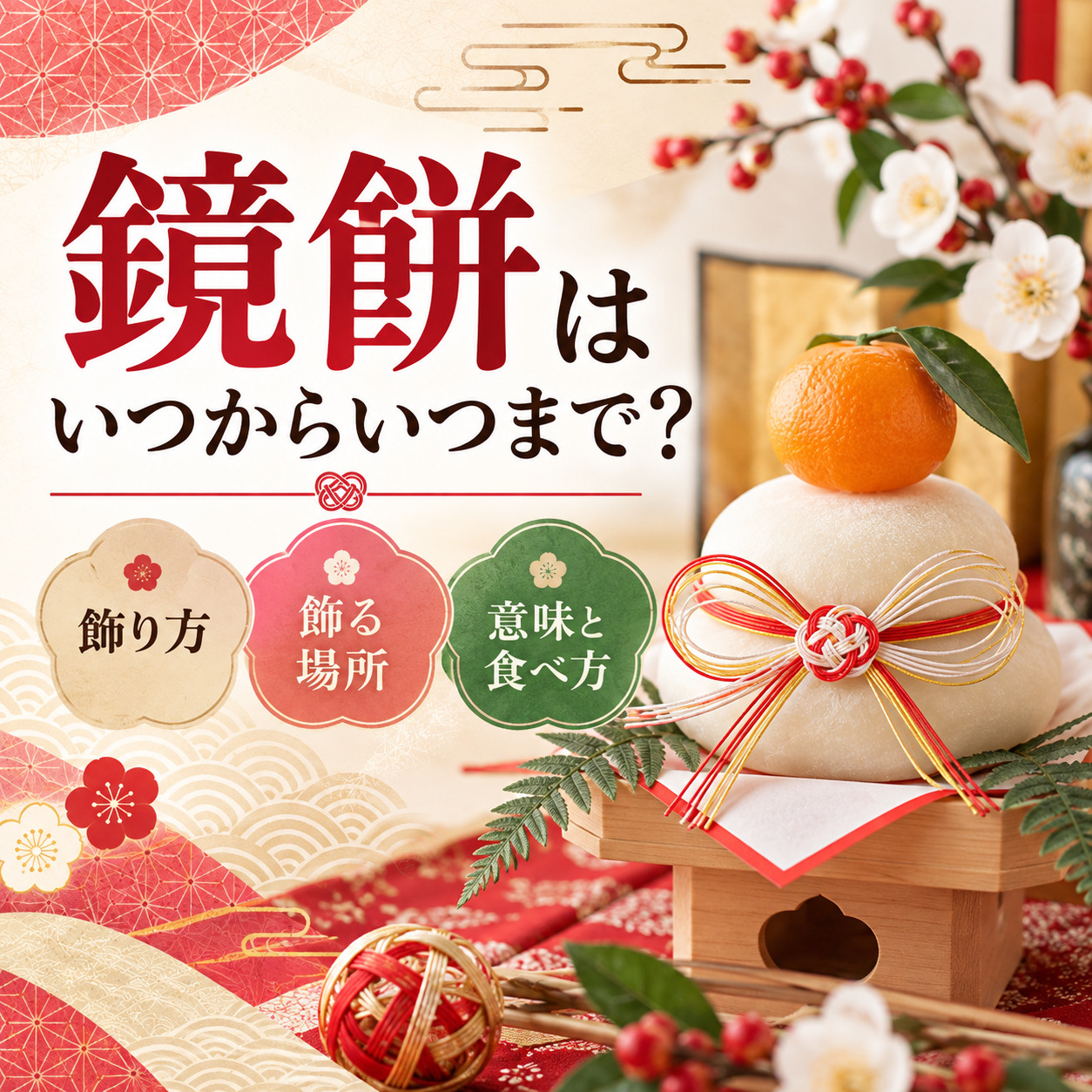 鏡餅はいつからいつまで